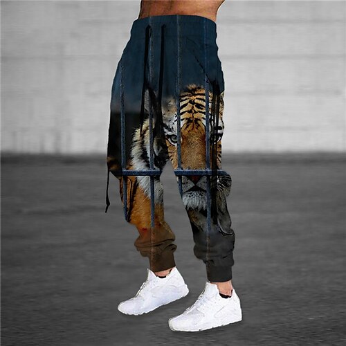Men's Sweatpants Joggers Trousers Drawstring Elastic Waist 3D Print Animal Tiger Graphic Prints Comfort Sports Outdoor Casual Daily Cotton Blend Streetwear Stylish Orange Brown Micro-elastic
Men's Sweatpants Joggers Trousers Drawstring Elastic Waist 3D Print Animal Tiger Graphic Prints Comfort Sports Outdoor Casual Daily Cotton Blend Streetwear Stylish Orange Brown Micro-elastic