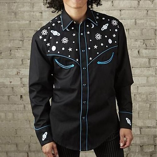 Men's Shirt Floral Graphic Prints Interstellar Turndown Black 3D Print Outdoor Street Long Sleeve Button-Down Print Clothing Apparel Fashion Designer Casual Soft
Men's Shirt Floral Graphic Prints Interstellar Turndown Black 3D Print Outdoor Street Long Sleeve Button-Down Print Clothing Apparel Fashion Designer Casual Soft
