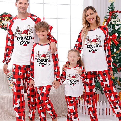 Christmas Pajamas Family Graphic Elk Home Green Wine Red Long Sleeve Basic Matching Outfits
Christmas Pajamas Family Graphic Elk Home Green Wine Red Long Sleeve Basic Matching Outfits