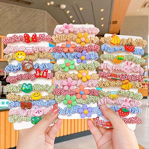 10pcs Toddler Girls' Active / Sweet Daily Pineapple Animal / Floral / Fruit Flower Polyester Hair Accessories Colorful / Green / Blue One-Size
10pcs Toddler Girls' Active / Sweet Daily Pineapple Animal / Floral / Fruit Flower Polyester Hair Accessories Colorful / Green / Blue One-Size