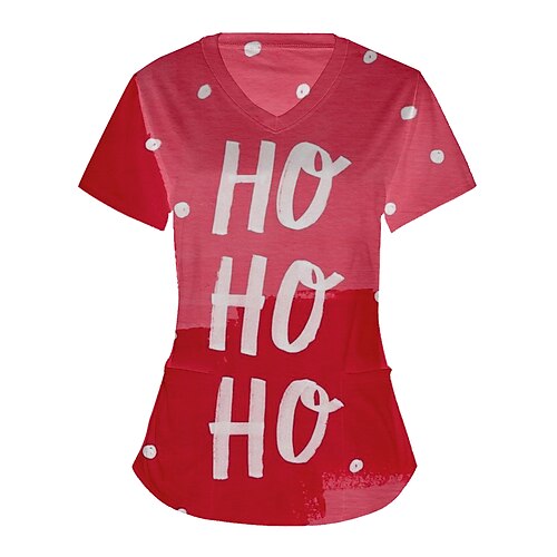 letter Masquerade T-shirt Women's Christmas Christmas Carnival Masquerade Adults' Christmas Vacation Polyester Top
letter Masquerade T-shirt Women's Christmas Christmas Carnival Masquerade Adults' Christmas Vacation Polyester Top