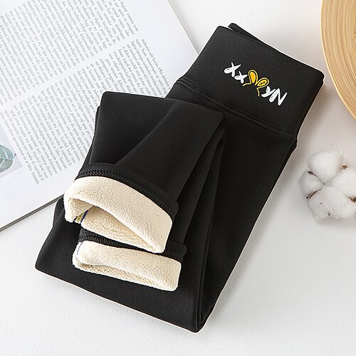 Kids Girls' Fleece Lined Leggings Solid Color Active Outdoor 7-13 Years Winter Black Dark Gray Gray
Kids Girls' Fleece Lined Leggings Solid Color Active Outdoor 7-13 Years Winter Black Dark Gray Gray
