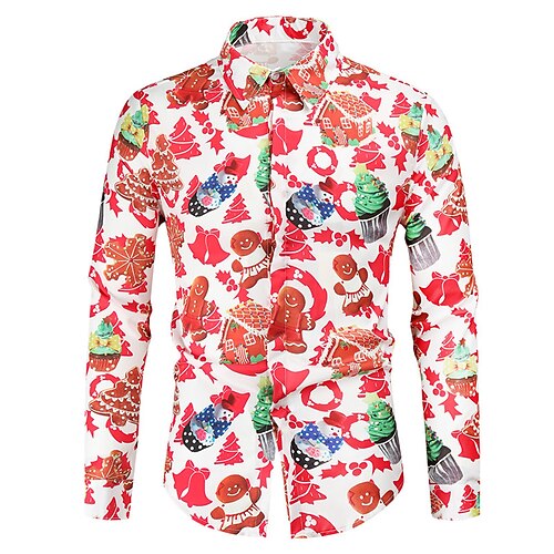 Men's Shirt Cartoon Graphic Prints Turndown Red 3D Print Christmas Street Long Sleeve Button-Down Print Clothing Apparel Fashion Designer Casual Soft
Men's Shirt Cartoon Graphic Prints Turndown Red 3D Print Christmas Street Long Sleeve Button-Down Print Clothing Apparel Fashion Designer Casual Soft