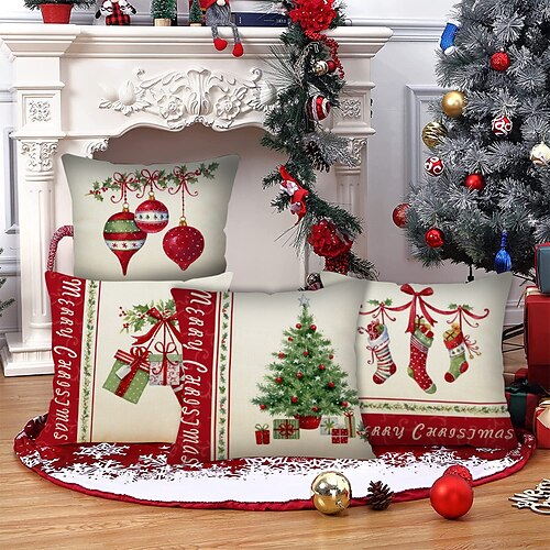 1 Set of 6 pcs Christmas Series Throw Pillow Cover Decorative For Home Decoration Christmas Decoration Livingroom
1 Set of 6 pcs Christmas Series Throw Pillow Cover Decorative For Home Decoration Christmas Decoration Livingroom