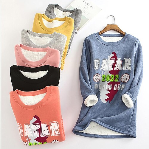 Women's Sweatshirt Pullover Sherpa Fleece Teddy Black Blue Pink Graphic Street Round Neck Long Sleeve Fleece S M L XL XXL 3XL
Women's Sweatshirt Pullover Sherpa Fleece Teddy Black Blue Pink Graphic Street Round Neck Long Sleeve Fleece S M L XL XXL 3XL