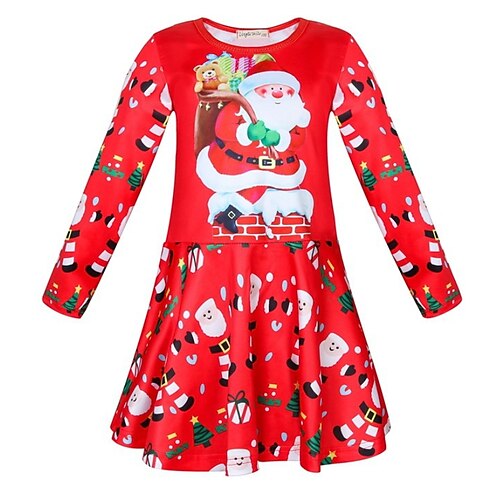 Kids Girls' Ugly Christmas Dress Unicorn A Line Dress Dress Outdoor Cotton Long Sleeve Tropical Dress 3-7 Years Winter Red
Kids Girls' Ugly Christmas Dress Unicorn A Line Dress Dress Outdoor Cotton Long Sleeve Tropical Dress 3-7 Years Winter Red