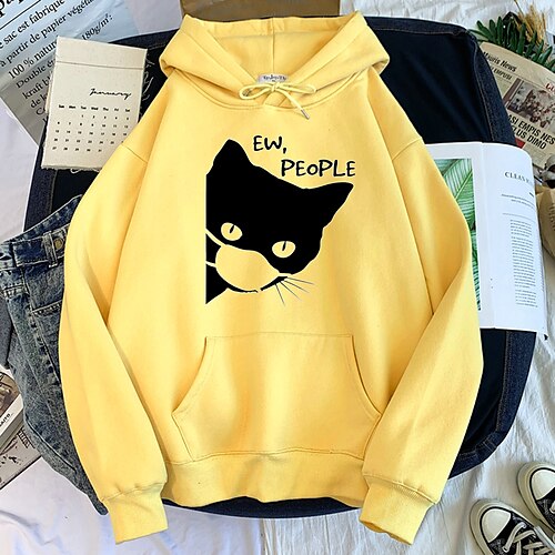 Inspired by Animal Cat Hoodie Cartoon Manga Anime Front Pocket Graphic Hoodie For Men's Women's Unisex Adults' Hot Stamping 100% Polyester Casual Daily
Inspired by Animal Cat Hoodie Cartoon Manga Anime Front Pocket Graphic Hoodie For Men's Women's Unisex Adults' Hot Stamping 100% Polyester Casual Daily