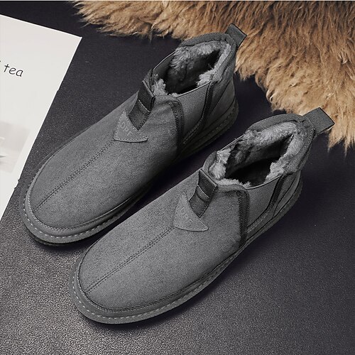 Men's Boots Snow Boots Winter Boots Fleece lined Casual Classic Outdoor Daily PU Booties / Ankle Boots Black Khaki Gray Winter Fall
Men's Boots Snow Boots Winter Boots Fleece lined Casual Classic Outdoor Daily PU Booties / Ankle Boots Black Khaki Gray Winter Fall