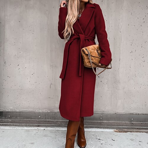 Per donna Cappotto Trench Tenere al caldo Comodo Informale Giornaliero Da tutti i giorni Lacci Aperturaanteriore Collo ripiegabile Di tendenza Elegante Informale Tinta unica Standard Capispalla
Per donna Cappotto Trench Tenere al caldo Comodo Informale Giornaliero Da tutti i giorni Lacci Aperturaanteriore Collo ripiegabile Di tendenza Elegante Informale Tinta unica Standard Capispalla