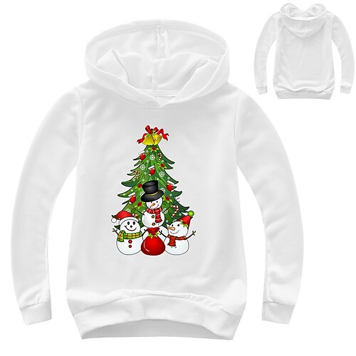 Kids Boys Christmas Hoodie Pullover Cartoon Snowman Christmas Tree Long Sleeve Children Top Casual Hoodie Active Fashion Green Black Blue Winter 7-13 Years
Kids Boys Christmas Hoodie Pullover Cartoon Snowman Christmas Tree Long Sleeve Children Top Casual Hoodie Active Fashion Green Black Blue Winter 7-13 Years