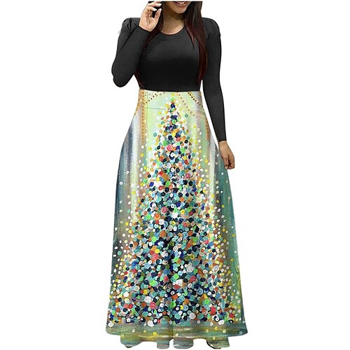 Women's Casual Dress T Shirt Dress Tee Dress Swing Dress Long Dress Maxi Dress Green Blue Yellow Long Sleeve Christmas Tree Print Winter Fall Autumn Crew Neck Fashion Christmas Vacation 2022 S M L XL
Women's Casual Dress T Shirt Dress Tee Dress Swing Dress Long Dress Maxi Dress Green Blue Yellow Long Sleeve Christmas Tree Print Winter Fall Autumn Crew Neck Fashion Christmas Vacation 2022 S M L XL