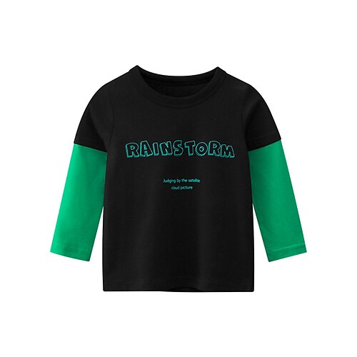 Baby Drenge T-shirt T-shirt Bogstaver Langærmet Børne Top Afslappet Mode Sej Vinter Efterår Sort 3-7 år
Baby Drenge T-shirt T-shirt Bogstaver Langærmet Børne Top Afslappet Mode Sej Vinter Efterår Sort 3-7 år