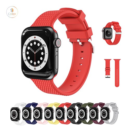 1PC Smart Watch Band Compatible with Apple iWatch Apple Watch Ultra 49mm Series 8/7/6/5/4/3/2/1 / SE Sport Band for iWatch Smartwatch Strap Wristband Silicone Adjustable Elastic Breathable
1PC Smart Watch Band Compatible with Apple iWatch Apple Watch Ultra 49mm Series 8/7/6/5/4/3/2/1 / SE Sport Band for iWatch Smartwatch Strap Wristband Silicone Adjustable Elastic Breathable