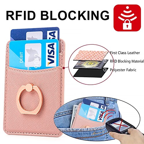 Phone Case Back Clip For Apple Classic Series Universal Anti-lost Card Holder Slots Case with Ring Solid Colored PU Leather
Phone Case Back Clip For Apple Classic Series Universal Anti-lost Card Holder Slots Case with Ring Solid Colored PU Leather