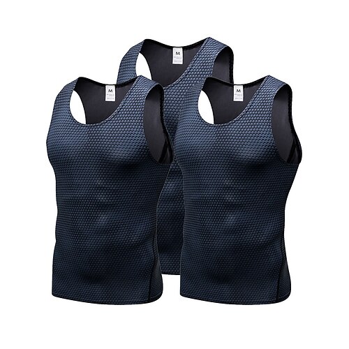 Men's Running Tank Top Compression Tank Top 3 Pack Sleeveless Compression Clothing Athletic Athleisure Breathable Quick Dry Soft Running Active Training Walking Sportswear Activewear Solid Colored
Men's Running Tank Top Compression Tank Top 3 Pack Sleeveless Compression Clothing Athletic Athleisure Breathable Quick Dry Soft Running Active Training Walking Sportswear Activewear Solid Colored