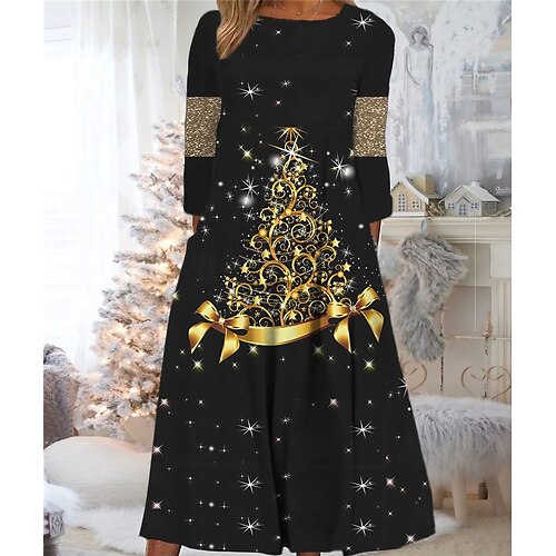 Women's Christmas Casual Dress Shift Dress Midi Dress Midi Dress Green Blue Purple 3/4 Length Sleeve Tree Ruched Winter Fall Autumn Round Neck Fashion Daily 2022 S M L XL XXL 3XL
Women's Christmas Casual Dress Shift Dress Midi Dress Midi Dress Green Blue Purple 3/4 Length Sleeve Tree Ruched Winter Fall Autumn Round Neck Fashion Daily 2022 S M L XL XXL 3XL