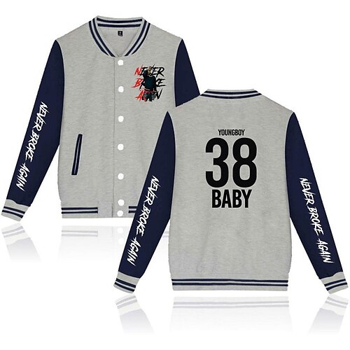 Inspired by Never Broke Again Young Boy Outerwear Anime Printing Coat For Men's Women's Unisex Adults' Hot Stamping Polyster
Inspired by Never Broke Again Young Boy Outerwear Anime Printing Coat For Men's Women's Unisex Adults' Hot Stamping Polyster