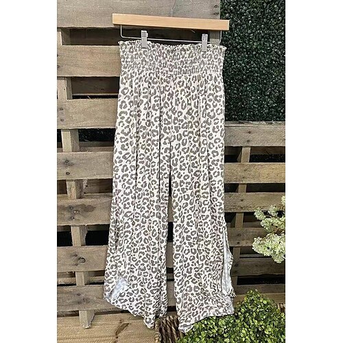 Dame Bredt Bukseben Bukser Leopardtryk Afslappet Afslappet / Hverdag Fuld længde Udendørs Leopard S M L XL 2XL
Dame Bredt Bukseben Bukser Leopardtryk Afslappet Afslappet / Hverdag Fuld længde Udendørs Leopard S M L XL 2XL