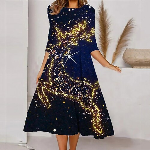 Women's Christmas Casual Dress Shift Dress Midi Dress Wine Navy Blue White 3/4 Length Sleeve Letter Ruched Winter Fall Autumn Fashion Christmas Daily Vacation 2022 S M L XL XXL 3XL
Women's Christmas Casual Dress Shift Dress Midi Dress Wine Navy Blue White 3/4 Length Sleeve Letter Ruched Winter Fall Autumn Fashion Christmas Daily Vacation 2022 S M L XL XXL 3XL