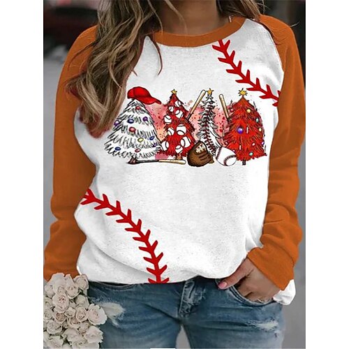 Women's Plus Size Christmas Tops T shirt Tee Santa Claus Tree Print Long Sleeve Crewneck Casual Festival Daily Polyester Winter Fall Black Blue
Women's Plus Size Christmas Tops T shirt Tee Santa Claus Tree Print Long Sleeve Crewneck Casual Festival Daily Polyester Winter Fall Black Blue