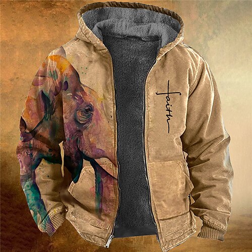 Men's Full Zip Hoodie Jacket Khaki Hooded Graphic Prints Oil Painting Zipper Print Sports & Outdoor Daily Sports 3D Print Fleece Streetwear Designer Casual Winter Clothing Apparel Hoodies Sweatshirts
Men's Full Zip Hoodie Jacket Khaki Hooded Graphic Prints Oil Painting Zipper Print Sports & Outdoor Daily Sports 3D Print Fleece Streetwear Designer Casual Winter Clothing Apparel Hoodies Sweatshirts