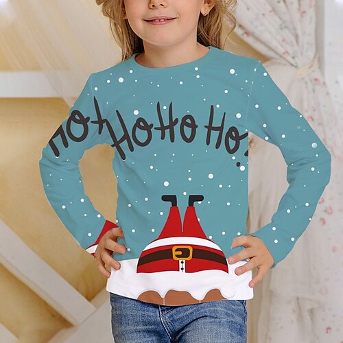 Kids Girls' Ugly Christmas T shirt Cartoon Christmas Gifts 3D Printing Long Sleeve Crewneck Active 7-13 Years Winter Blue Wine Light Blue / Cute / Fall
Kids Girls' Ugly Christmas T shirt Cartoon Christmas Gifts 3D Printing Long Sleeve Crewneck Active 7-13 Years Winter Blue Wine Light Blue / Cute / Fall