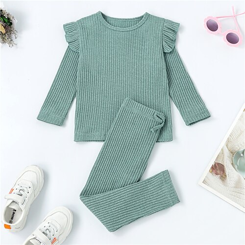 2 Pieces Toddler Girls' Solid Color Sweatshirt & Pants Set Long Sleeve Active Outdoor 3-7 Years Winter Yellow Light Green Royal Blue
2 Pieces Toddler Girls' Solid Color Sweatshirt & Pants Set Long Sleeve Active Outdoor 3-7 Years Winter Yellow Light Green Royal Blue