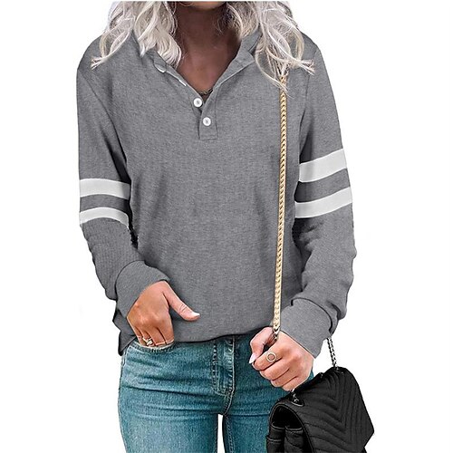 Women's Sweatshirt Pullover Basic M beige Black Pink Solid Color Street V Neck Long Sleeve S M L XL 2XL 3XL
Women's Sweatshirt Pullover Basic M beige Black Pink Solid Color Street V Neck Long Sleeve S M L XL 2XL 3XL