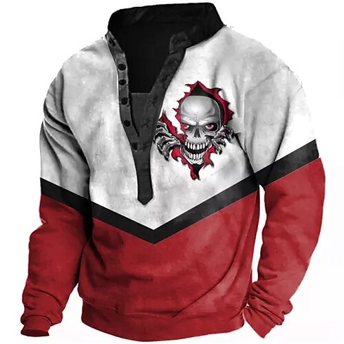 Men's Sweatshirt Pullover Red Standing Collar Color Block Skull Graphic Prints Print Casual Daily Sports 3D Print Streetwear Designer Casual Spring Fall Clothing Apparel Hoodies Sweatshirts
Men's Sweatshirt Pullover Red Standing Collar Color Block Skull Graphic Prints Print Casual Daily Sports 3D Print Streetwear Designer Casual Spring Fall Clothing Apparel Hoodies Sweatshirts