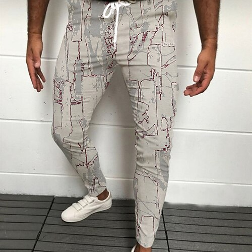 Men's Joggers Trousers Casual Pants Drawstring Elastic Waist 3D Print Abstract Graphic Prints Comfort Casual Daily Streetwear Basic Fashion Blue Khaki Micro-elastic
Men's Joggers Trousers Casual Pants Drawstring Elastic Waist 3D Print Abstract Graphic Prints Comfort Casual Daily Streetwear Basic Fashion Blue Khaki Micro-elastic
