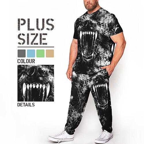 Herre Plusstørrelser T-Shirt Jakkesæt Stor og høj Dyr Rund hals Kort Ærme Forår sommer Mode Gade Afslappet udendørs Daglig Toppe
Herre Plusstørrelser T-Shirt Jakkesæt Stor og høj Dyr Rund hals Kort Ærme Forår sommer Mode Gade Afslappet udendørs Daglig Toppe
