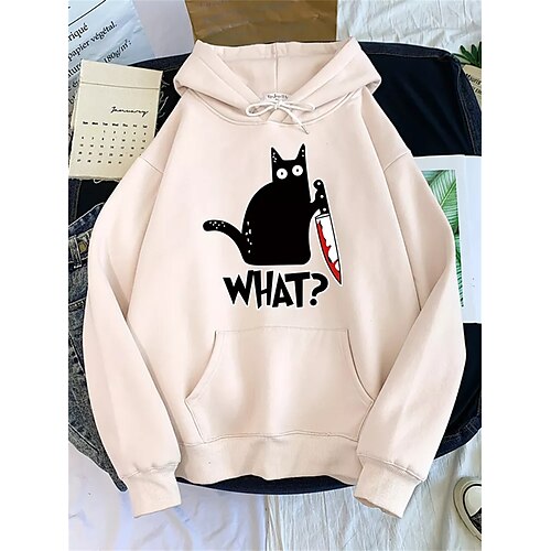 Inspired by Animal Cat Hoodie Cartoon Manga Anime Front Pocket Graphic Hoodie For Men's Women's Unisex Adults' Hot Stamping 100% Polyester Casual Daily
Inspired by Animal Cat Hoodie Cartoon Manga Anime Front Pocket Graphic Hoodie For Men's Women's Unisex Adults' Hot Stamping 100% Polyester Casual Daily