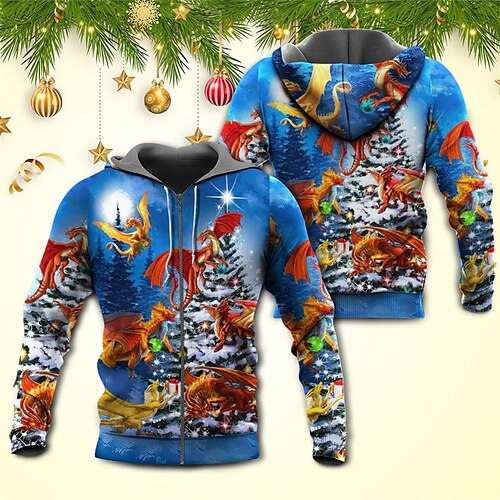 Men's Full Zip Hoodie Jacket Blue Purple Red Hooded Animal Graphic Prints Ugly Christmas Zipper Print Sports & Outdoor Daily Sports 3D Print Streetwear Designer Casual Spring & Fall Clothing Apparel
Men's Full Zip Hoodie Jacket Blue Purple Red Hooded Animal Graphic Prints Ugly Christmas Zipper Print Sports & Outdoor Daily Sports 3D Print Streetwear Designer Casual Spring & Fall Clothing Apparel