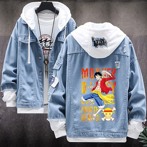 One Piece Film: Red Monkey D. Luffy Anime Cartoon Manga Anime Denim Jacket Harajuku Kawaii Coat For Men's Women's Unisex Adults' Hot Stamping Denim
One Piece Film: Red Monkey D. Luffy Anime Cartoon Manga Anime Denim Jacket Harajuku Kawaii Coat For Men's Women's Unisex Adults' Hot Stamping Denim