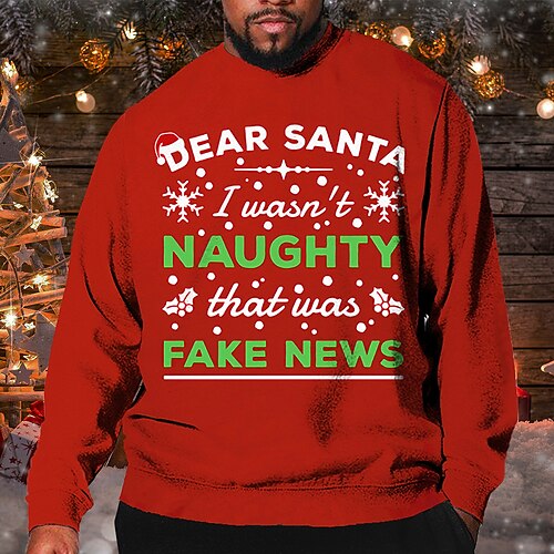 Men's Plus Size Pullover Sweatshirt Big and Tall Graphic Crew Neck Long Sleeve Spring & Fall Basic Fashion Streetwear Comfortable Christmas Casual Tops
Men's Plus Size Pullover Sweatshirt Big and Tall Graphic Crew Neck Long Sleeve Spring & Fall Basic Fashion Streetwear Comfortable Christmas Casual Tops