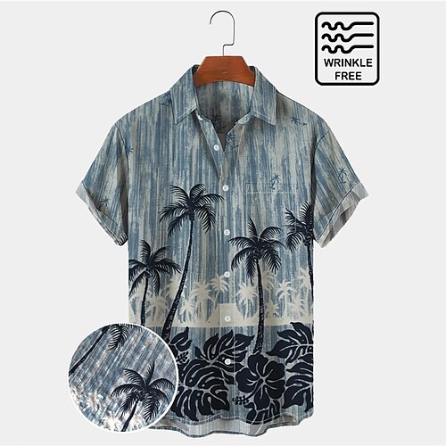 Men's Shirt Coconut Tree Graphic Prints Turndown Blue 3D Print Outdoor Street Short Sleeves Button-Down Print Clothing Apparel Tropical Fashion Casual Hawaiian
Men's Shirt Coconut Tree Graphic Prints Turndown Blue 3D Print Outdoor Street Short Sleeves Button-Down Print Clothing Apparel Tropical Fashion Casual Hawaiian
