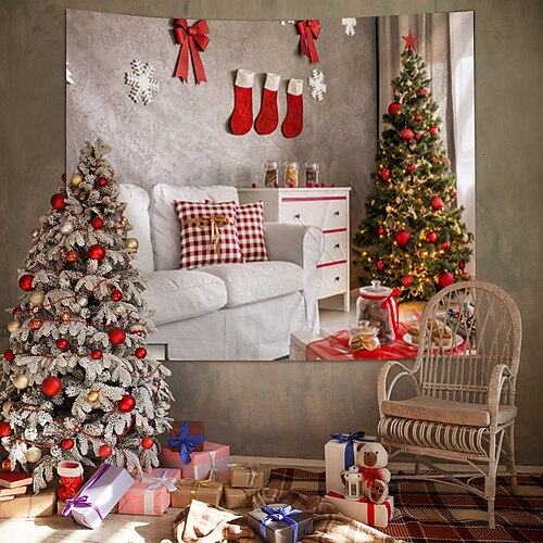 Christmas Party Christmas Tree Santa Claus Gift Tapestry Photography Background Art Blanket Curtain Home Bedroom Living Room Decor
Christmas Party Christmas Tree Santa Claus Gift Tapestry Photography Background Art Blanket Curtain Home Bedroom Living Room Decor