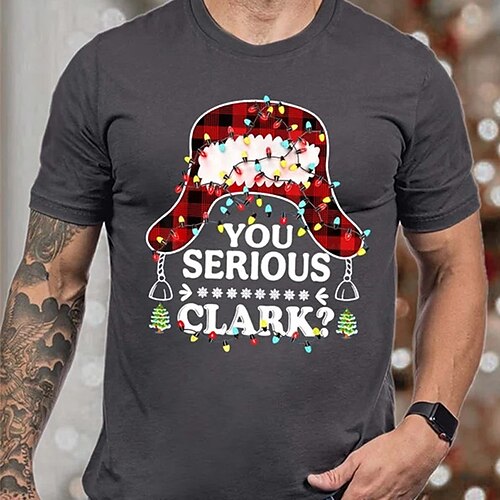 Men's T shirt Tee Christmas t shirts Letter Graphic Prints Crew Neck Black Blue Army Green Dark Gray Navy Blue Hot Stamping Christmas Street Short Sleeve Print Clothing Apparel Fashion Designer
Men's T shirt Tee Christmas t shirts Letter Graphic Prints Crew Neck Black Blue Army Green Dark Gray Navy Blue Hot Stamping Christmas Street Short Sleeve Print Clothing Apparel Fashion Designer