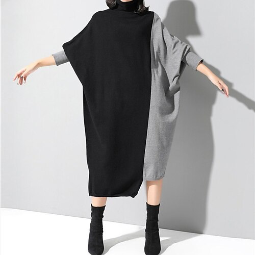Mujer Vestido de Suéter Vestido de cambio Vestido de Punto Vestido Midi Naranja Gris Manga Larga Bloque de color Retazos Invierno Otoño Cuello Alto Elegante Cita 2022 M L XL XXL 3XL 4XL
Mujer Vestido de Suéter Vestido de cambio Vestido de Punto Vestido Midi Naranja Gris Manga Larga Bloque de color Retazos Invierno Otoño Cuello Alto Elegante Cita 2022 M L XL XXL 3XL 4XL