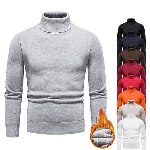 Per uomo Felpa Pullover Maglione Maglione in pile A coste Maglia Corto Lavorato a maglia Tinta unica A collo alto Tenere al caldo Contemporaneo moderno Ufficio Da tutti i giorni Abbigliamento
Per uomo Felpa Pullover Maglione Maglione in pile A coste Maglia Corto Lavorato a maglia Tinta unica A collo alto Tenere al caldo Contemporaneo moderno Ufficio Da tutti i giorni Abbigliamento
