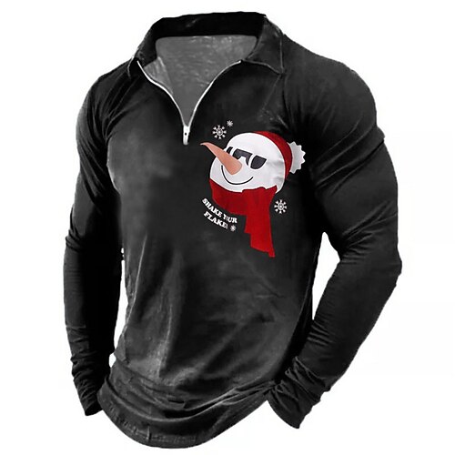 Men's Collar Polo Shirt Golf Shirt Letter Snowman Graphic Prints Turndown Green Black Blue Wine Gray 3D Print Christmas Street Long Sleeve Zipper Print Clothing Apparel Fashion Designer Casual
Men's Collar Polo Shirt Golf Shirt Letter Snowman Graphic Prints Turndown Green Black Blue Wine Gray 3D Print Christmas Street Long Sleeve Zipper Print Clothing Apparel Fashion Designer Casual