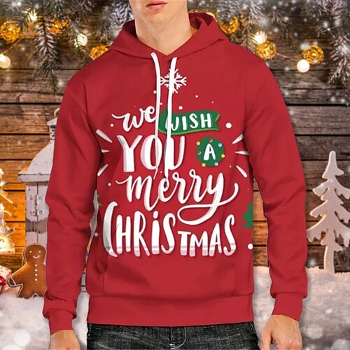 Men's Hoodie Pullover Hoodie Sweatshirt Black Red Gray White Hooded Graphic Letter Christmas Sports & Outdoor Sports Fleece Basic Casual Big and Tall Winter Clothing Apparel Hoodies Sweatshirts Long
Men's Hoodie Pullover Hoodie Sweatshirt Black Red Gray White Hooded Graphic Letter Christmas Sports & Outdoor Sports Fleece Basic Casual Big and Tall Winter Clothing Apparel Hoodies Sweatshirts Long