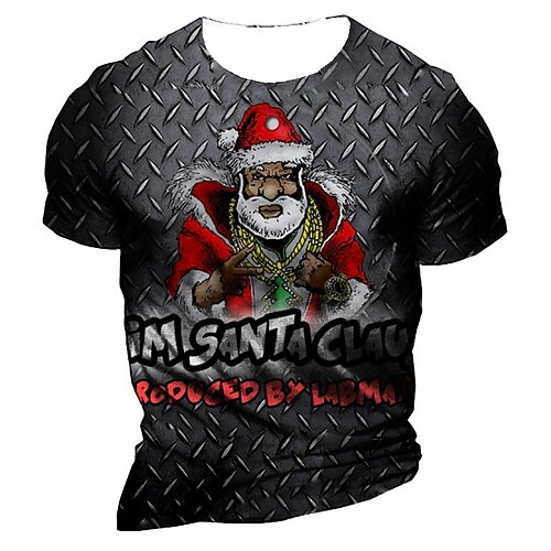 Men's T shirt Tee Santa Claus Graphic Prints Crew Neck Black Blue Red Gray 3D Print Outdoor Christmas Short Sleeve Print Clothing Apparel Vintage Sports Designer Casual
Men's T shirt Tee Santa Claus Graphic Prints Crew Neck Black Blue Red Gray 3D Print Outdoor Christmas Short Sleeve Print Clothing Apparel Vintage Sports Designer Casual