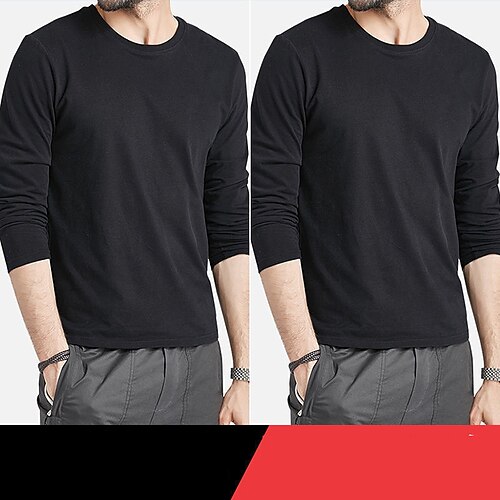 Men's T shirt Tee Set Solid Colored Crew Neck Outdoor Street Long Sleeve 2 Piece Clothing Apparel Sports Designer Casual Classic
Men's T shirt Tee Set Solid Colored Crew Neck Outdoor Street Long Sleeve 2 Piece Clothing Apparel Sports Designer Casual Classic