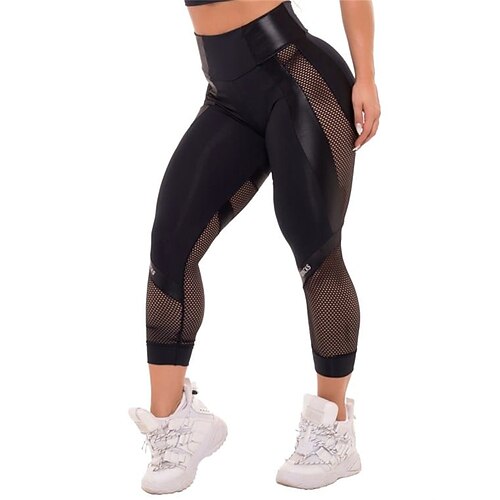 Women's Leggings Hollow Cut Out Stretchy Butt Lift Yoga Fitness Gym Workout Cropped Leggings Sports Activewear High Elasticity Skinny 
Women's Leggings Hollow Cut Out Stretchy Butt Lift Yoga Fitness Gym Workout Cropped Leggings Sports Activewear High Elasticity Skinny