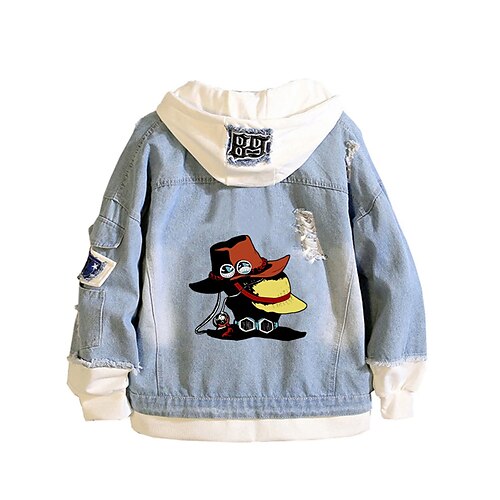 Inspired by One Piece Film: Red Trafalgar D. Water Law Anime Cartoon Manga Anime Denim Jacket Harajuku Kawaii Coat For Men's Women's Unisex Adults' Hot Stamping Denim
Inspired by One Piece Film: Red Trafalgar D. Water Law Anime Cartoon Manga Anime Denim Jacket Harajuku Kawaii Coat For Men's Women's Unisex Adults' Hot Stamping Denim