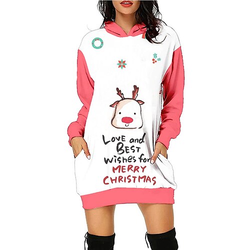 Reindeer Masquerade Hoodie Women's Christmas Christmas Carnival Masquerade Adults' Christmas New Year Eve Polyester Top
Reindeer Masquerade Hoodie Women's Christmas Christmas Carnival Masquerade Adults' Christmas New Year Eve Polyester Top