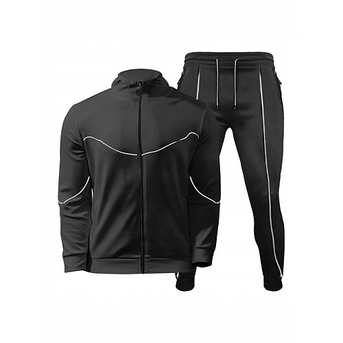 Men's Tracksuit 2 Piece Reflective Strip Casual Winter Long Sleeve Reflective Quick Dry Reflective Strips Running Walking Jogging Sportswear Activewear Solid Colored Light Yellow Black Khaki
Men's Tracksuit 2 Piece Reflective Strip Casual Winter Long Sleeve Reflective Quick Dry Reflective Strips Running Walking Jogging Sportswear Activewear Solid Colored Light Yellow Black Khaki