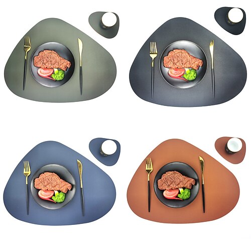 jogo americano de couro sintético resistente ao caloramp; Conjunto de porta-copos para mesa de jantar, tapetes de mesa pu laváveis à prova d'água, tapetes antiderrapantes fáceis de limpar
jogo americano de couro sintético resistente ao caloramp; Conjunto de porta-copos para mesa de jantar, tapetes de mesa pu laváveis à prova d'água, tapetes antiderrapantes fáceis de limpar