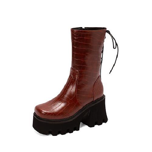 40-44 europe and the united states cross-border one drop amazon square head thick bottom thick high heel autumn and winter women's mid-well boots g347
40-44 europe and the united states cross-border one drop amazon square head thick bottom thick high heel autumn and winter women's mid-well boots g347